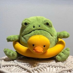 Jellycat Ricky Rain Frog In A Rubber Ring / BNWT